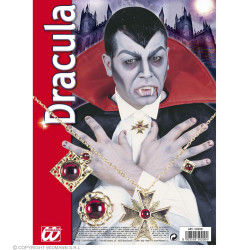 Súprava náhrdelníka a prsteňov Dracula